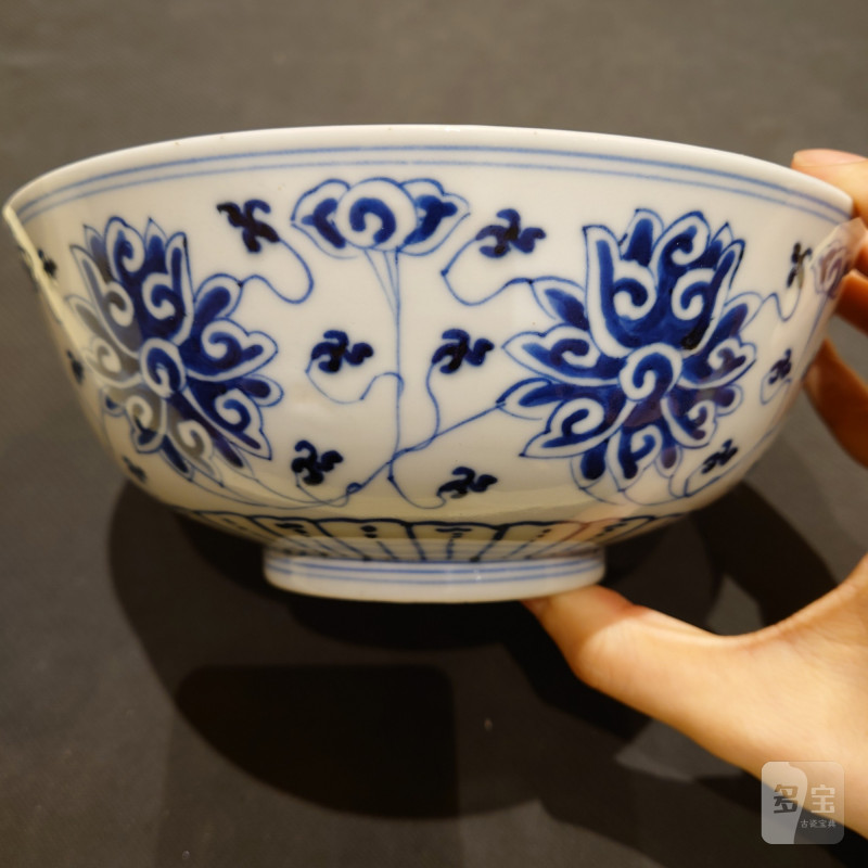 清光绪 青花缠枝莲纹碗 - 图6